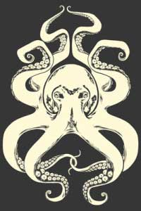 Black & White Octopus