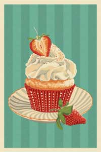 Cupcake & Strawberry
