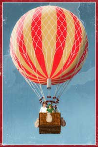 lantern_press_-_hot_air_balloon_-_vintage_sign