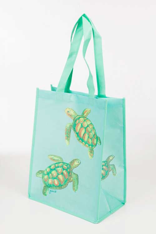 Turtles Recycled Tote Bags - Belvedere Exclusive